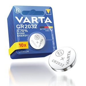 Knopfzelle Varta Batterien CR2032, 10 Stück, Lithium Coin, 3V