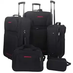 Koffer set vidaxl trolley kofferset 5 tlg stoff schwarz koffer