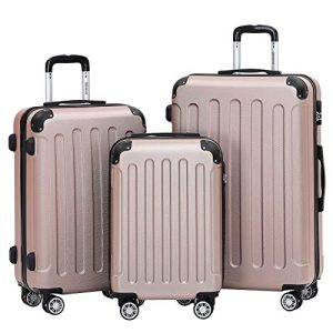 Suitcase set 3 pieces BEIBYE hard shell suitcase trolley