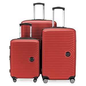 Conjunto de bagagem mala capital de 3 peças média, conjunto de mala de 3 peças
