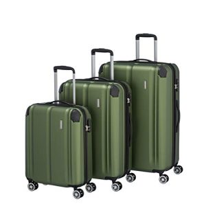 Bőröndkészlet 3 részes Travelite 4 kerekű bőröndkészlet L/M/S méretű TSA-val