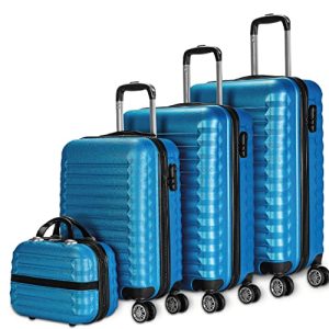 Suitcase set 4 pieces NEWTECK - luggage set and toiletry bag 4 pieces