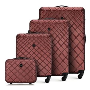 Set de valises 4 pièces WITTCHEN valise de voyage lot de 4 valises à roulettes