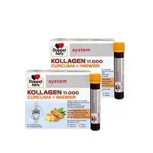 Kollagen trinkampullen doppelherz system kollagen 11 000 curcuma