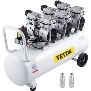 Compressor 100l VEVOR compressor silencioso compressor de ar isento de óleo
