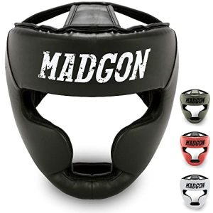 Protección para la cabeza para boxeo MADGON Protección para la cabeza Premium, casco de boxeo
