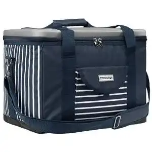 Kuehltaschen anndora kuehltasche xl navy blau weiss 40 liter