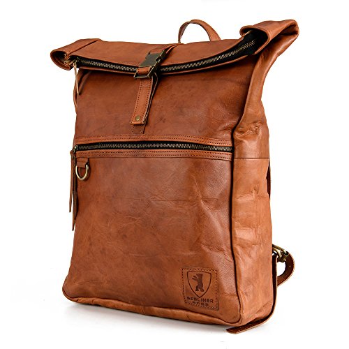 Courier backpack Berliner Bags Vintage backpack Utrecht XL made of leather