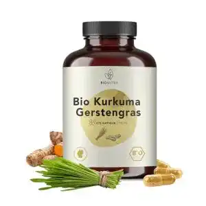 Kurkuma kapseln bionutra kurkuma gerstengras kapseln bio