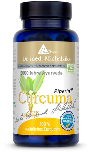 Kurkuma-Kapseln Biotikon Curcuma Tumeric Piperin – Dr. med. Michalzik