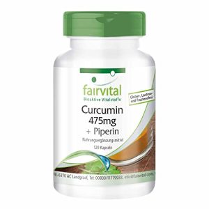 Capsules de curcuma fairvital | Capsules de curcuma – 500 mg d’extrait de curcuma