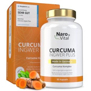 Gélules de curcuma NaroVital gélules de curcuma gingembre à fortes doses