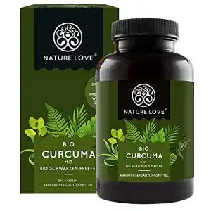 Kurkuma kapseln nature love bio curcuma 240 kapseln