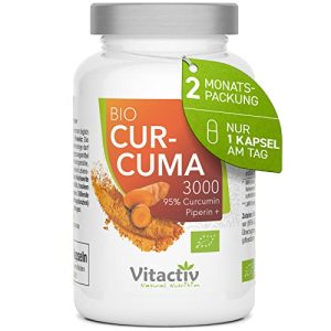 Zerdeçal kapsülleri Vitactiv Doğal Beslenme VITACTIV Bio Curcuma 3000