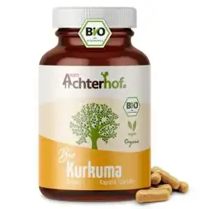 Kurkuma kapseln vom achterhof kurkuma kapseln bio 180 stueck