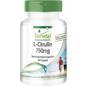 L-Citrulline fairvital | L-Citrullin Kapseln 750mg - HOCHDOSIERT - l citrulline fairvital l citrullin kapseln 750mg hochdosiert