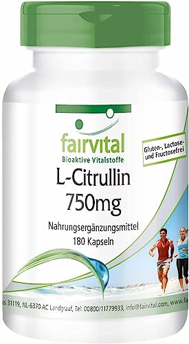 L-Citrulline fairvital | L-Citrullin Kapseln 750mg – HOCHDOSIERT