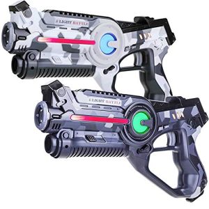 Conjunto de etiquetas de laser Light Battle Active Laser Game Set, pistola laser 2X