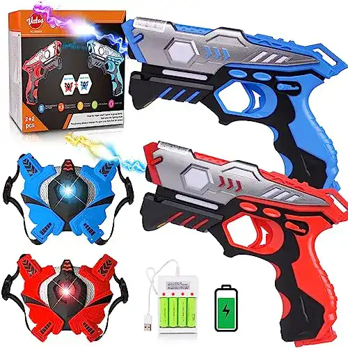 Lasertag-Set von VATOS – Wiederaufladbare Infrarot-Lasertag-Pistolen