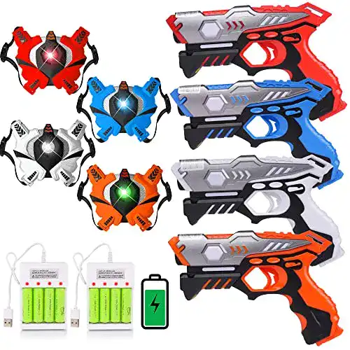Lasertag-Set VATOS Laser Tag mit wiederaufladbaren Infrarot-Sensoren