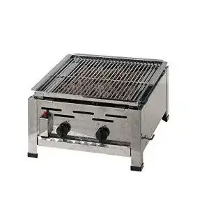 Lavastein gasgrill chattenglut profi gasbraeter 2 flammig mit 9kw