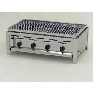 Lava stone gas grill Pierre Archinal gastro roaster stainless steel grill