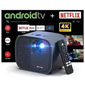 Led beamer etoe 1080p smart projector mit autofokus