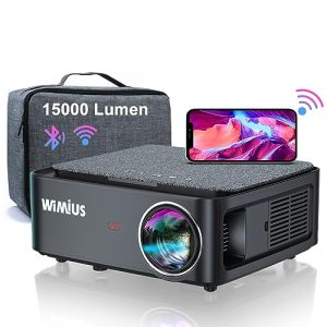 Projetor LED Projetor WiMiUS, Full HD 1080P 15000 lumens 5G