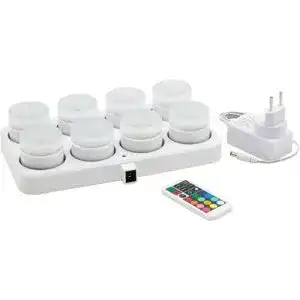Led kerze duni set mit n mini mit 8 stueck euroshoppingonline