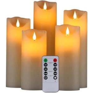 LED-Kerze Hanzim LED Kerzen,Flammenlose Kerzen 250 Stunden