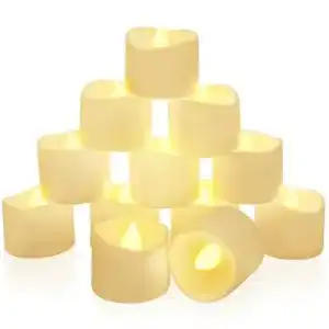 Led kerze homemory 12 led teelichter mit timer elektrisch