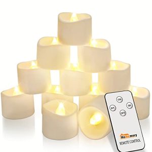 LED-lys Homemory fjernkontroll telys med timer