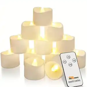 Led kerze homemory fernbedienung teelichter mit timer