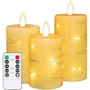 LED-Kerze Tappovaly, flammenlose batteriebetriebene Kerzen