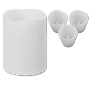 Led kerze toci led echtwachs kerzen in weiss timer 4er set
