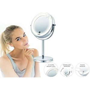 Miroir cosmétique LED Beurer, sur pied, miroir cosmétique BS 55