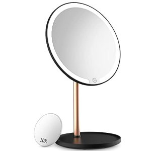 Espelho cosmético LED. Espelho de maquilhagem lindamente iluminado.