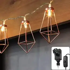 Led lichterkette cobus cozyhome kupfer geometrische 6 meter
