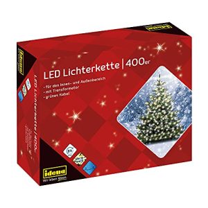 LED Lichterkette Idena 31123 – mit 400 LEDs in Warmweiß