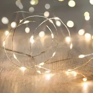 Led lichterkette lights4fun 20er led draht micro lichterkette