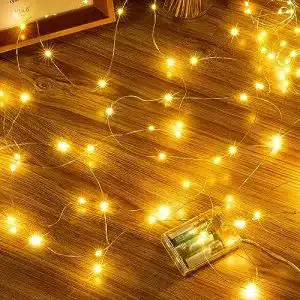 Led lichterkette ollny 10m lichterkette batterie 100 led