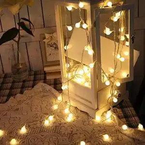 Led lichterkette superkit globe aussen innen warmweiss 40led
