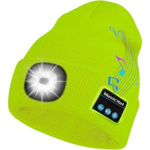 Chapeau LED Bosttor Chapeau Bluetooth avec hommes légers, unisexe