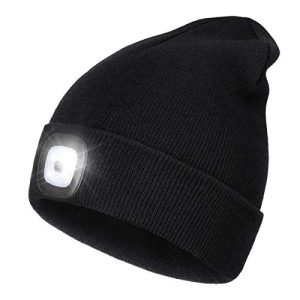 LED-Mütze Wmcaps Mütze mit Licht LED, Wiederaufladbare USB