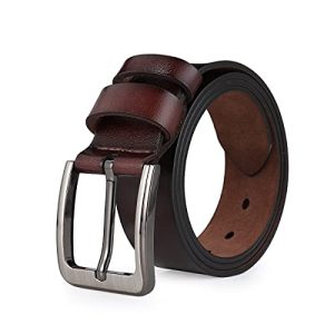 Leather belt men VRLEGEND 110-175cm belt leather jean business