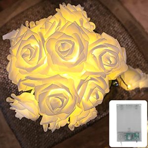 Utendørs fe lys Cobus CozyHome dekorative rose fairy lys - 4 meter