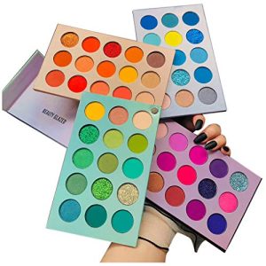 Palette de fards à paupières HQDA 60 couleurs nuances nues colorées arc-en-ciel