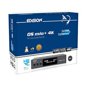 Linux-mottagare Edision OS MIO+ 4K UHD Linux E2 Combo