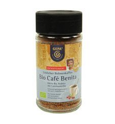 Çözünür kahve GEPA Premium Bio Café Benita DECAFEINERED