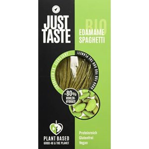 Fideos bajos en carbohidratos Just Taste Organic Edamame Spaghetti, paquete de 6
